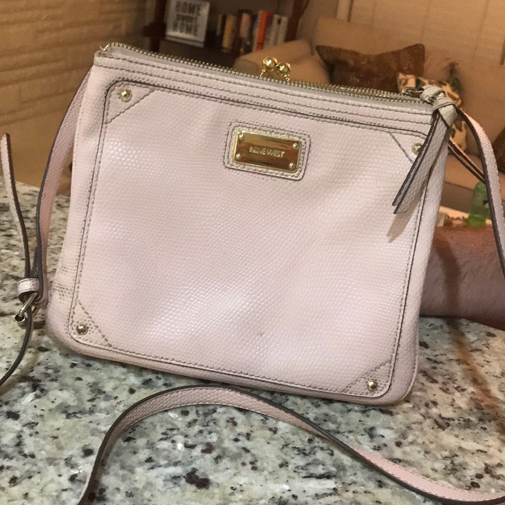Nine West blush pink square purse